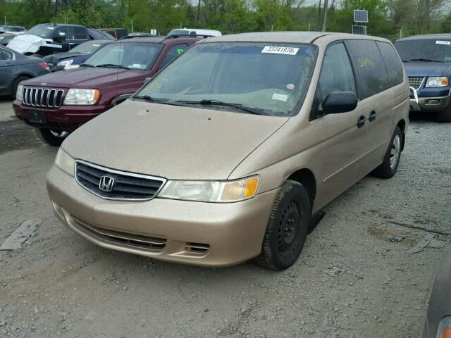 2HKRL18522H557843 - 2002 HONDA ODYSSEY LX TAN photo 2