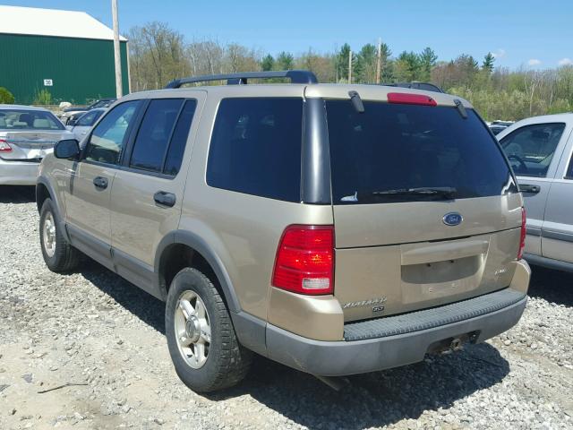 1FMZU83K53ZA77918 - 2003 FORD EXPLORER X GOLD photo 3