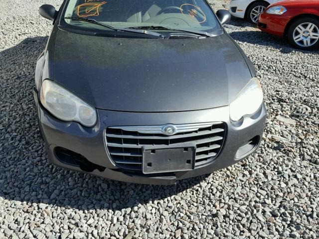 1C3EL46XX5N691397 - 2005 CHRYSLER SEBRING CHARCOAL photo 9