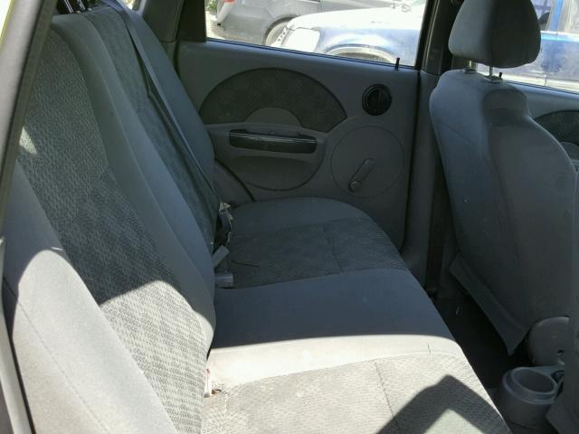 KL1TD62615B408449 - 2005 CHEVROLET AVEO BASE Կանաչ լուսանկար 6
