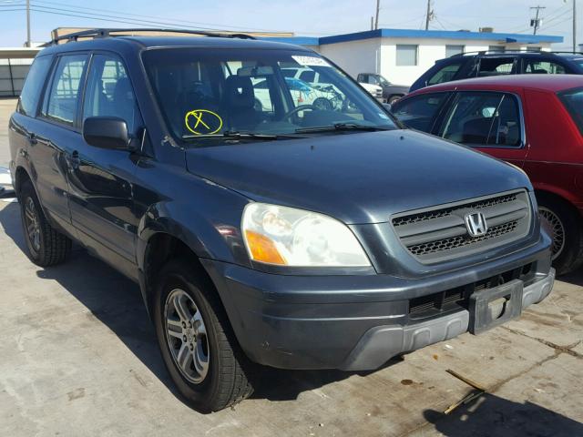 2HKYF18103H568583 - 2003 HONDA PILOT LX GRAY photo 1