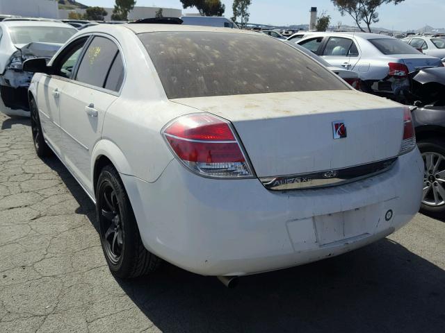 1G8ZS57N28F265764 - 2008 SATURN AURA XE WHITE photo 3