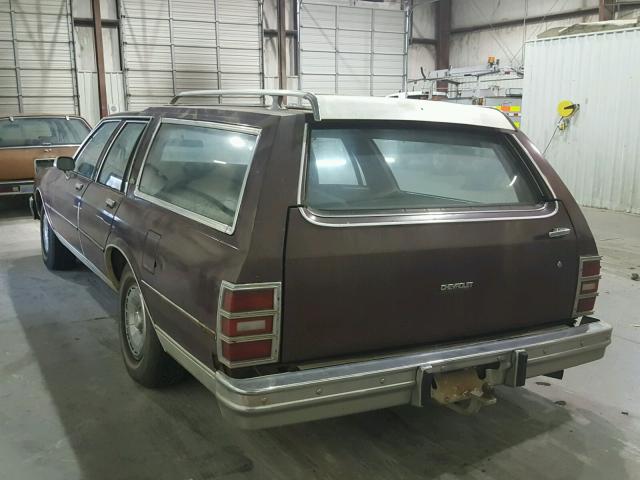 1G1AN35HXBJ103650 - 1981 CHEVROLET CAPRICE CL MAROON photo 3