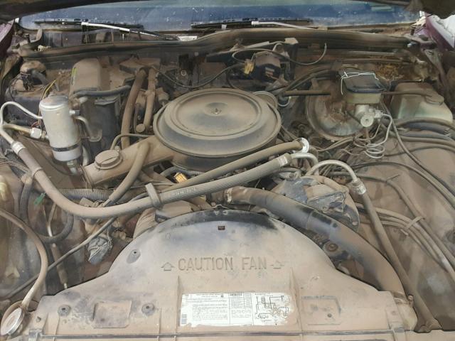 1G1AN35HXBJ103650 - 1981 CHEVROLET CAPRICE CL MAROON photo 7