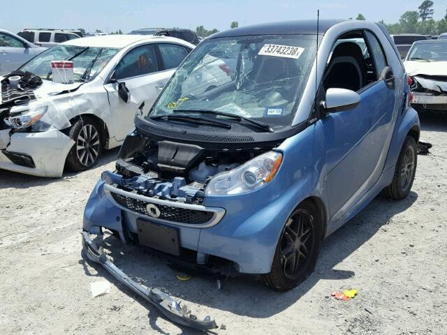 WMEEJ3BAXFK793056 - 2015 SMART FORTWO PUR BLUE photo 2