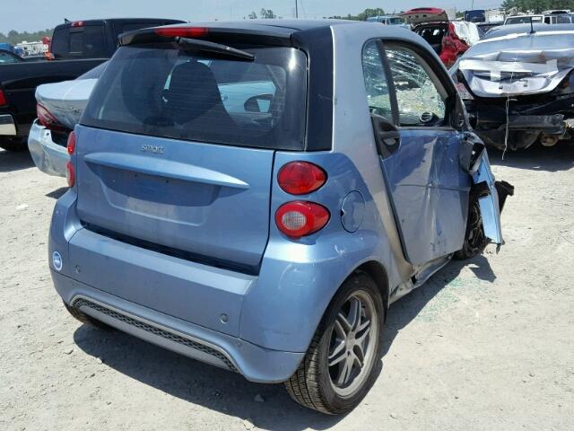 WMEEJ3BAXFK793056 - 2015 SMART FORTWO PUR BLUE photo 4