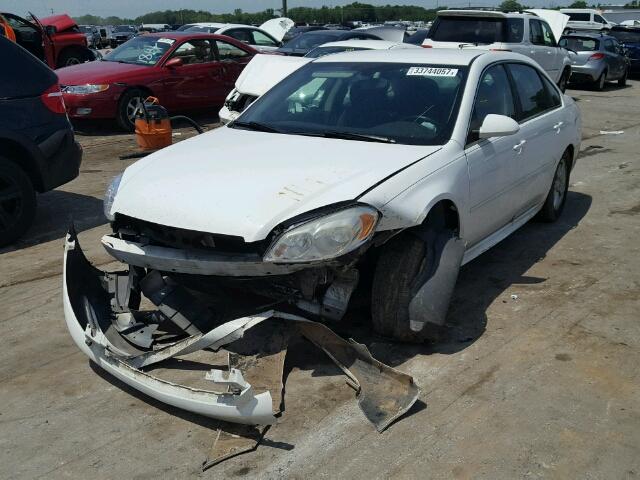 2G1WF5E3XC1212284 - 2012 CHEVROLET IMPALA LS WHITE photo 2