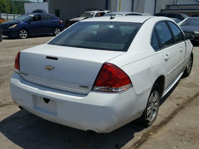 2G1WF5E3XC1212284 - 2012 CHEVROLET IMPALA LS WHITE photo 4