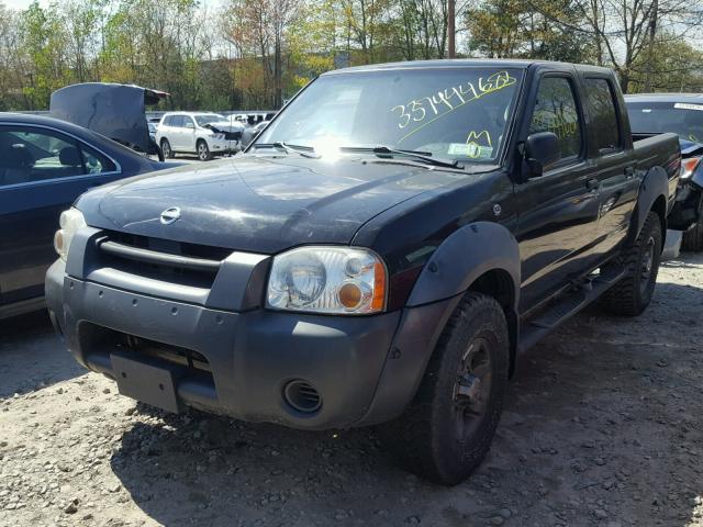 1N6ED27Y42C358895 - 2002 NISSAN FRONTIER C BLACK photo 2