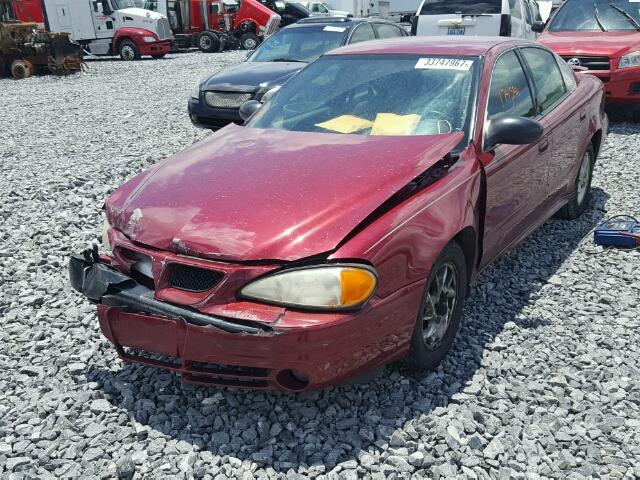 1G2NE52F24C222859 - 2004 PONTIAC GRAND AM S 栗色 照片 2