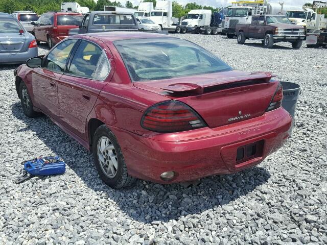 1G2NE52F24C222859 - 2004 PONTIAC GRAND AM S 栗色 照片 3