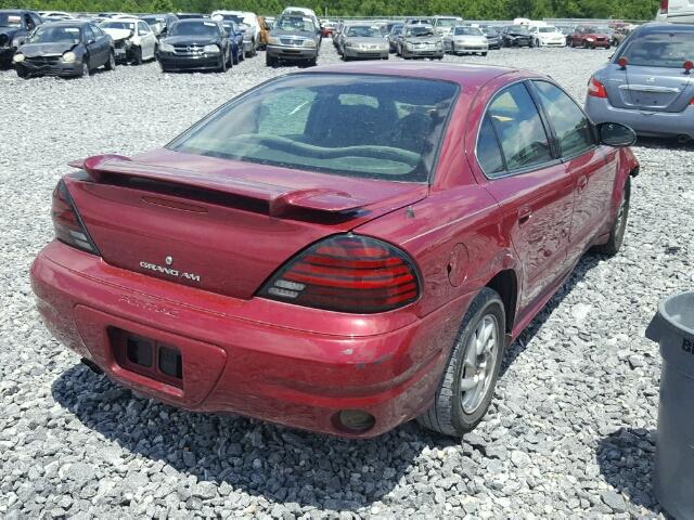 1G2NE52F24C222859 - 2004 PONTIAC GRAND AM S MAROON photo 4