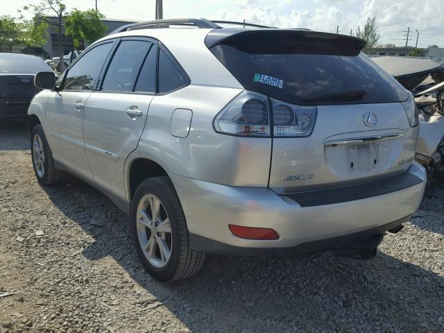 JTJHW31U172017146 - 2007 LEXUS RX 400H SILVER photo 3