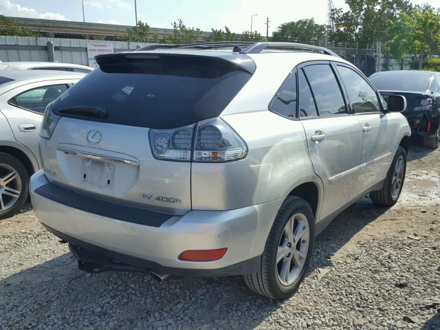 JTJHW31U172017146 - 2007 LEXUS RX 400H SILVER photo 4