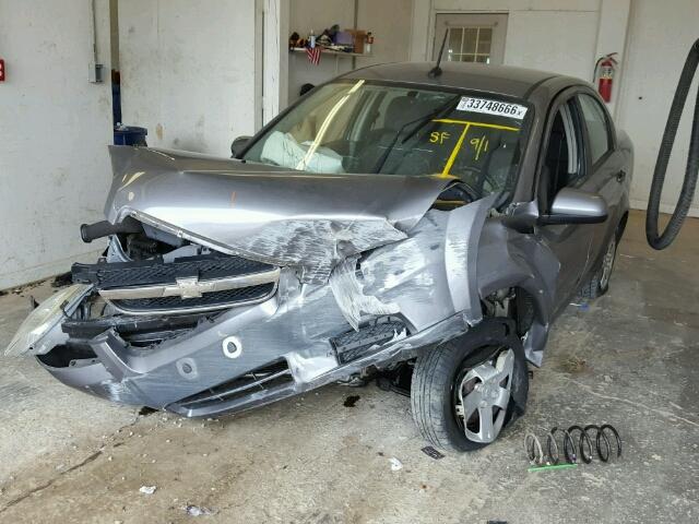 KL1TD5DE9AB063017 - 2010 CHEVROLET AVEO LS GRAY photo 2