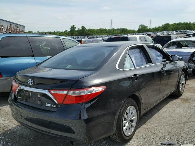 4T1BD1FK2FU164908 - 2015 TOYOTA CAMRY HYBR BLACK photo 4