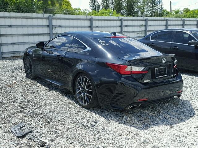 JTHHE5BC8G5014085 - 2016 LEXUS RC 350 BLACK photo 3