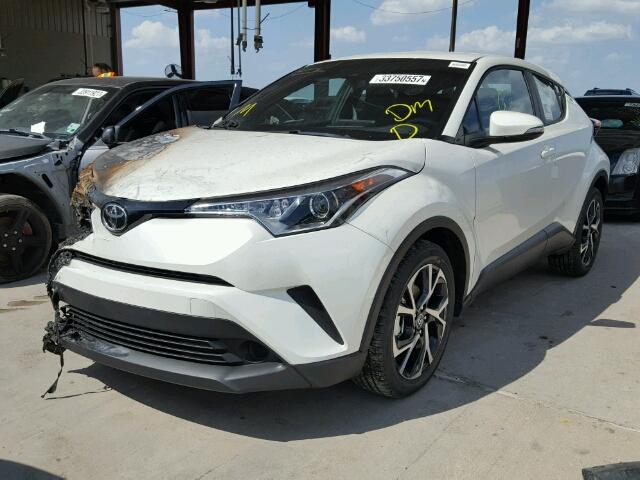 NMTKHMBX0JR008969 - 2018 TOYOTA C-HR XLE WHITE photo 2