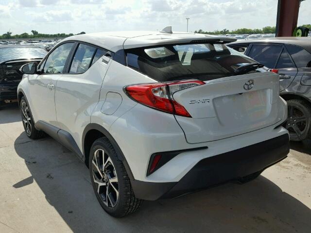 NMTKHMBX0JR008969 - 2018 TOYOTA C-HR XLE WHITE photo 3