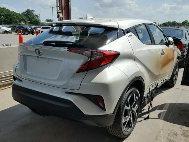 NMTKHMBX0JR008969 - 2018 TOYOTA C-HR XLE WHITE photo 4