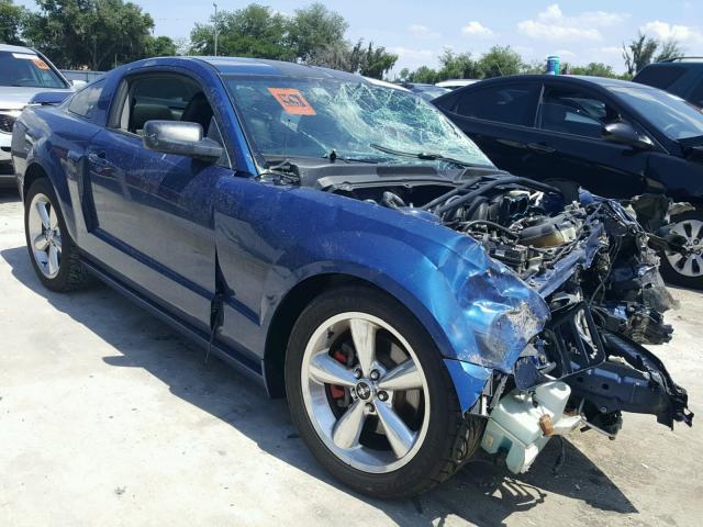1ZVHT82H075293484 - 2007 FORD MUSTANG GT BLUE photo 1