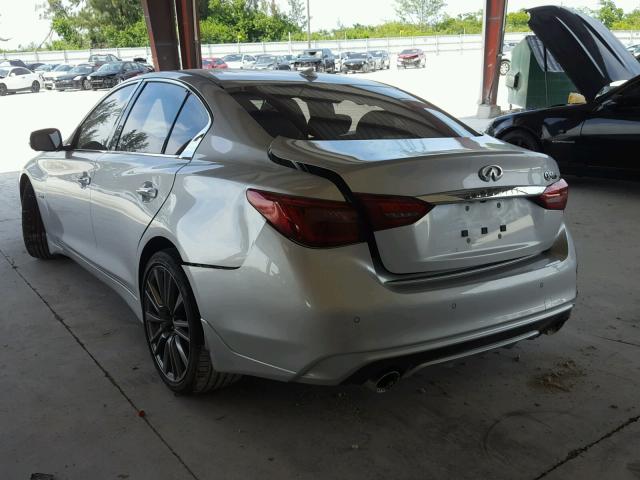 JN1FV7AP3JM460444 - 2018 INFINITI Q50 RED SP SILVER photo 3