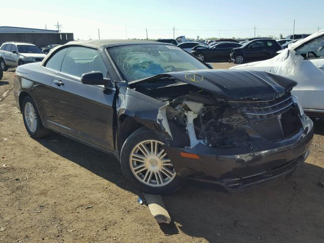 1C3LC45K48N572519 - 2008 CHRYSLER SEBRING BLACK photo 1