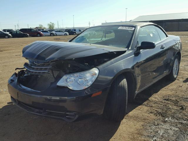 1C3LC45K48N572519 - 2008 CHRYSLER SEBRING BLACK photo 2