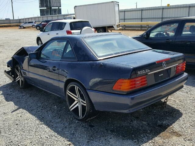 WDBFA67E2PF077941 - 1993 MERCEDES-BENZ 500 SL BLUE photo 3