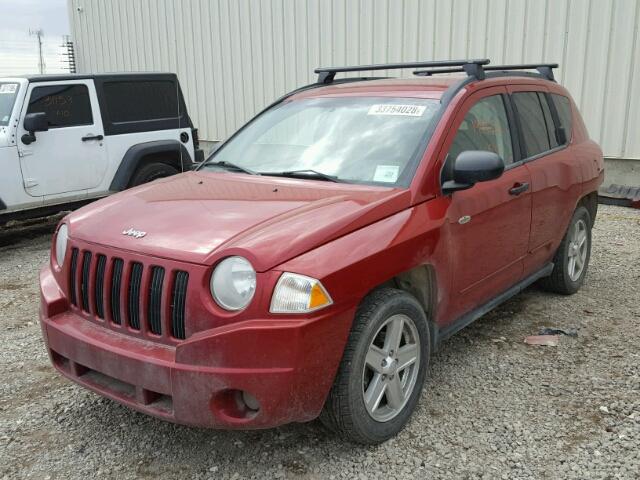 1J4FT47A69D220217 - 2009 JEEP COMPASS SP RED photo 2