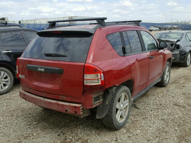 1J4FT47A69D220217 - 2009 JEEP COMPASS SP RED photo 4