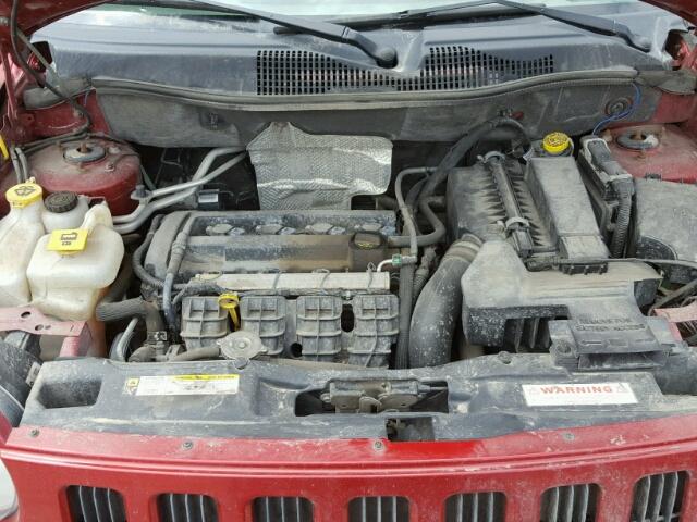 1J4FT47A69D220217 - 2009 JEEP COMPASS SP RED photo 7