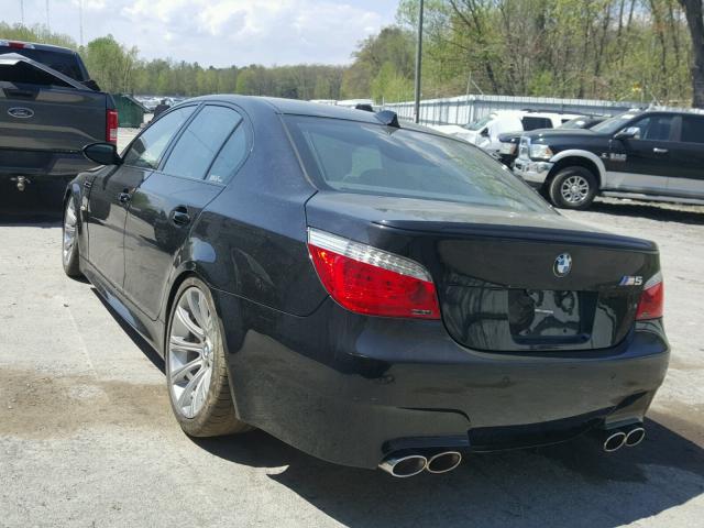 WBSNB935X8CX10215 - 2008 BMW M5 BLACK photo 3