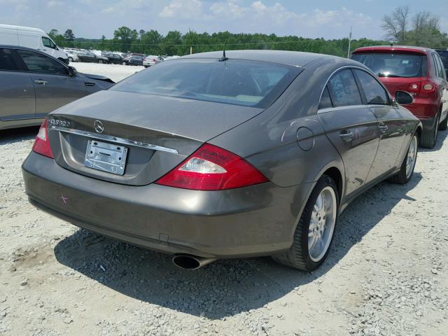 WDDDJ75X46A015039 - 2006 MERCEDES-BENZ CLS CLASS GRAY photo 4