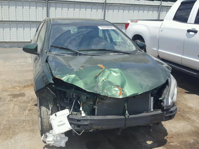 2T1BURHE4EC135237 - 2014 TOYOTA COROLLA L GREEN photo 9