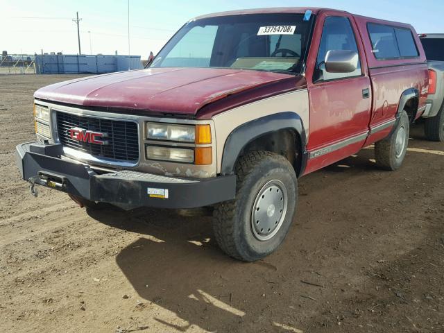 1GTGK34N3KE507075 - 1989 GMC SIERRA K35 RED photo 2