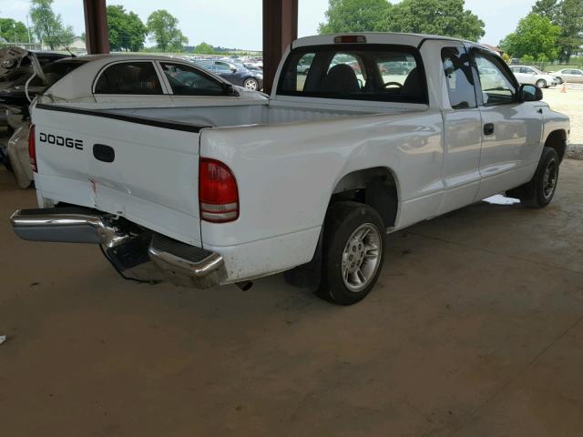 1B7GL22X3XS288140 - 1999 DODGE DAKOTA WHITE photo 4