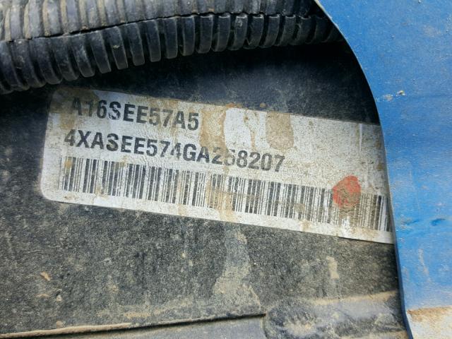 4XASEE574GA258207 - 2016 POLARIS SPORTSMAN BLUE photo 10