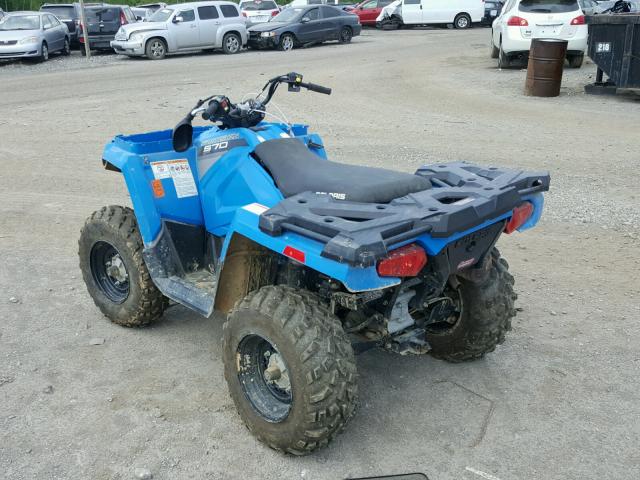 4XASEE574GA258207 - 2016 POLARIS SPORTSMAN BLUE photo 3