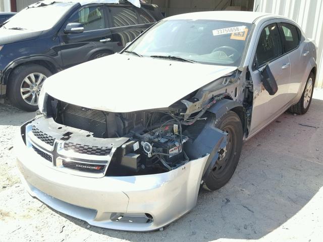 1B3BD4FB3BN609426 - 2011 DODGE AVENGER EX SILVER photo 2