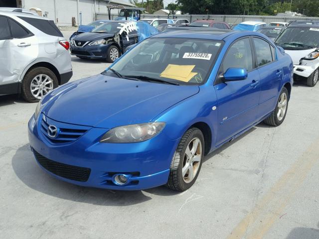 JM1BK323051258211 - 2005 MAZDA 3 S BLUE photo 2