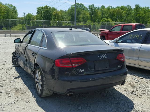 WAULK78KX9N005998 - 2009 AUDI A4 3.2 QUA BLACK photo 3