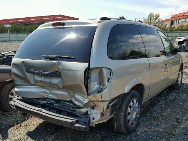 2C8GP64L35R365172 - 2005 CHRYSLER TOWN & COU BEIGE photo 4