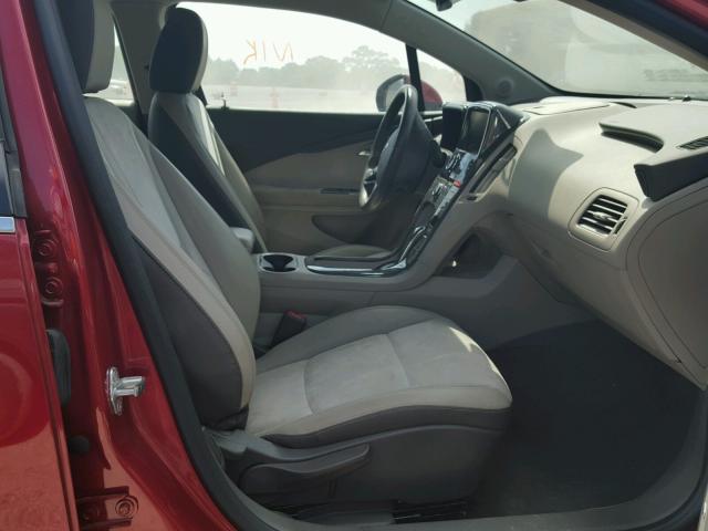 1G1RD6E49DU147709 - 2013 CHEVROLET VOLT RED photo 5