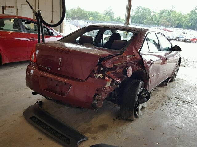 1G2ZA5EBXA4162292 - 2010 PONTIAC G6 RED photo 4