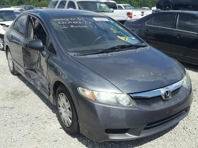 2HGFA1F30AH517974 - 2010 HONDA CIVIC VP GRAY photo 1