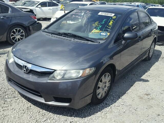 2HGFA1F30AH517974 - 2010 HONDA CIVIC VP GRAY photo 2