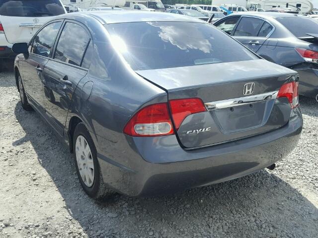 2HGFA1F30AH517974 - 2010 HONDA CIVIC VP GRAY photo 3