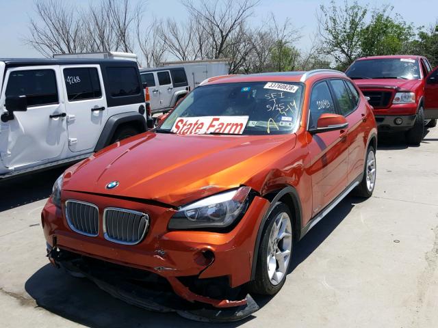 WBAVM1C50FV315395 - 2015 BMW X1 SDRIVE2 ORANGE photo 2