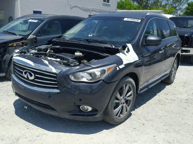 5N1AL0MNXDC304888 - 2013 INFINITI JX35 BASE GRAY photo 2